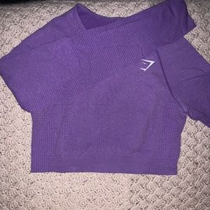 beautiful vibrant purple vital crop top!